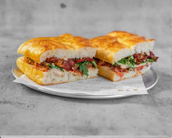MLK Deli Very Vegan plant-based sandwich